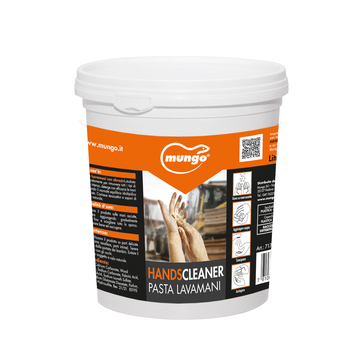 HANDS CLEANER - Pasta lavamani con agenti abrasivi per la rimozione dello sporco ostinato