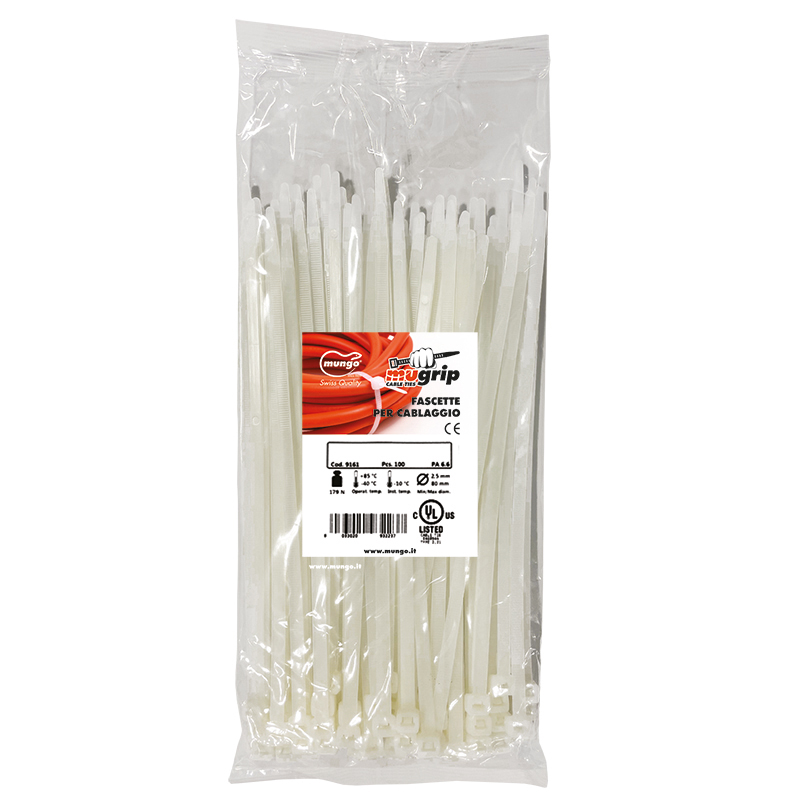 MUGRIP - Fascetta di cablaggio - Naturale - Fascetta di cablaggio in Poliammide - Colore Naturale