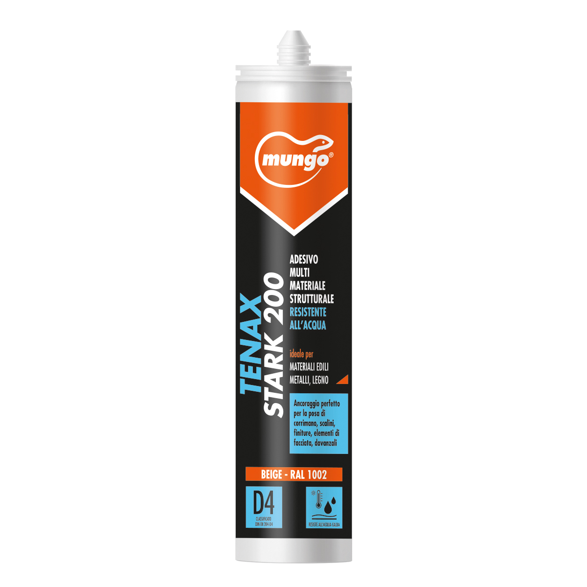 TENAX STARK 200 - Adesivo multimateriale strutturale, resistente all'acqua, verniciabile