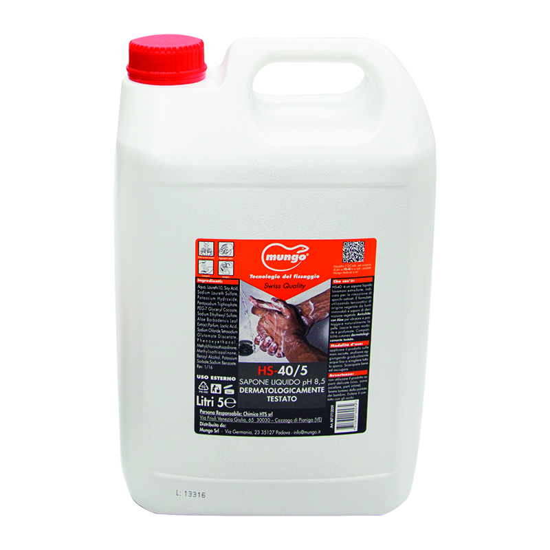 HS-40 - Sapone liquido extra-forte per la rimozione dello sporco ostinato – Con dispenser dosatore