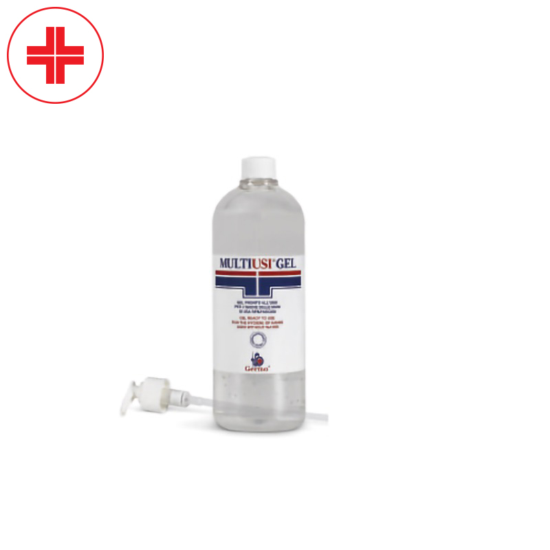 MultiUsi Gel – Flacone da 500 ml - Gel disinfettante mani studiato per disinfettare le mani senza bisogno di acqua