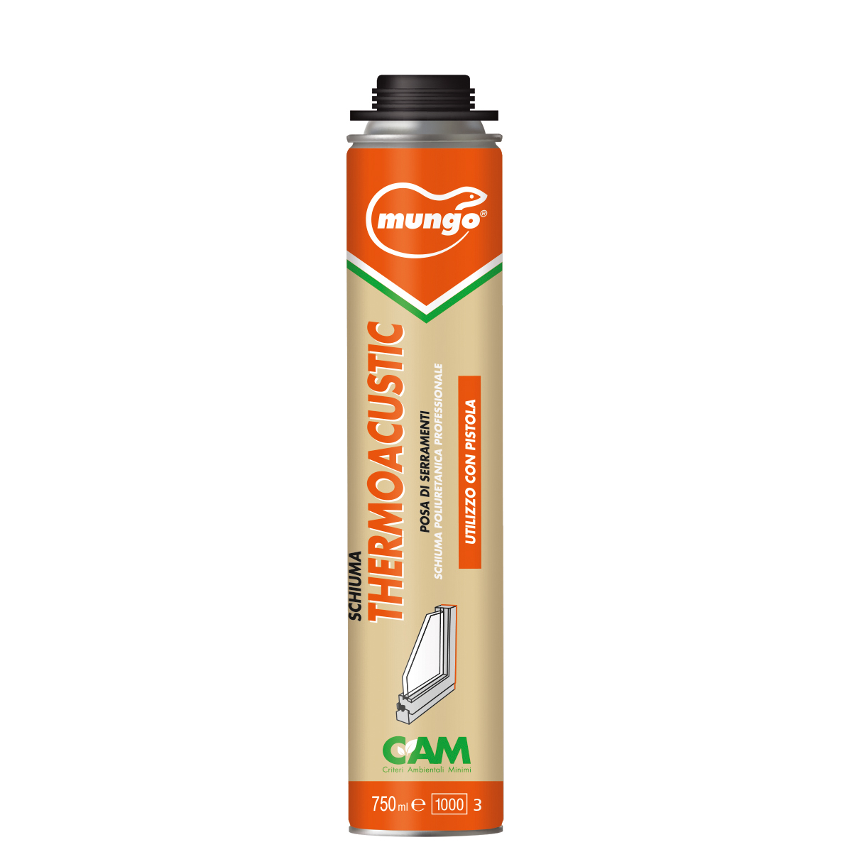 THERMOACUSTIC - Schiuma poliuretanica professionale per SERRAMENTI