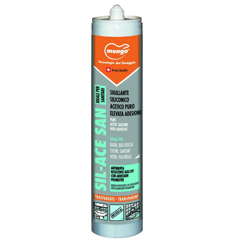 SIL-ACE SAN - Silicone acetico antimuffa per sanitari