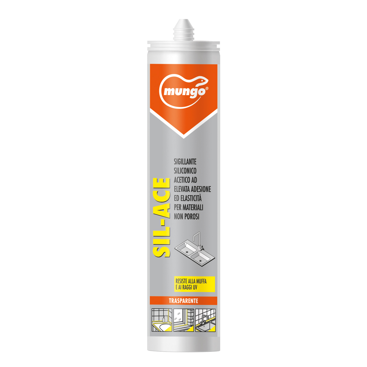 SIL-ACE - Silicone acetico trasparente